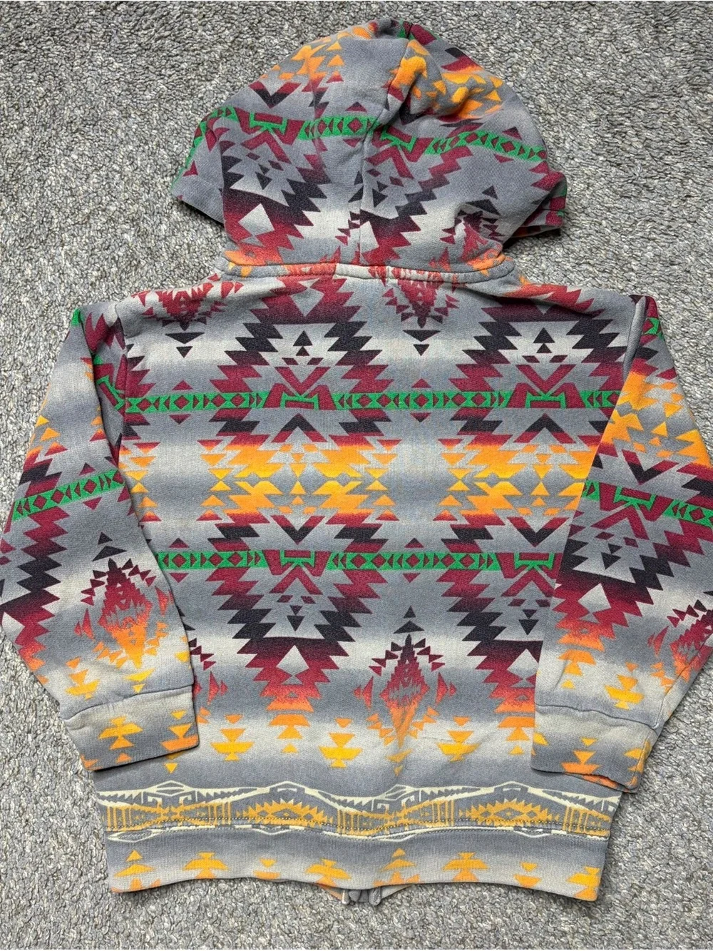 Polo Ralph Lauren Kids Full Zip Sweater Southwestern Pattern size 7
